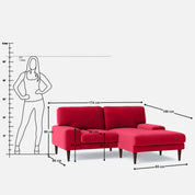 Merlin L Shaped Sofa - 68.5"