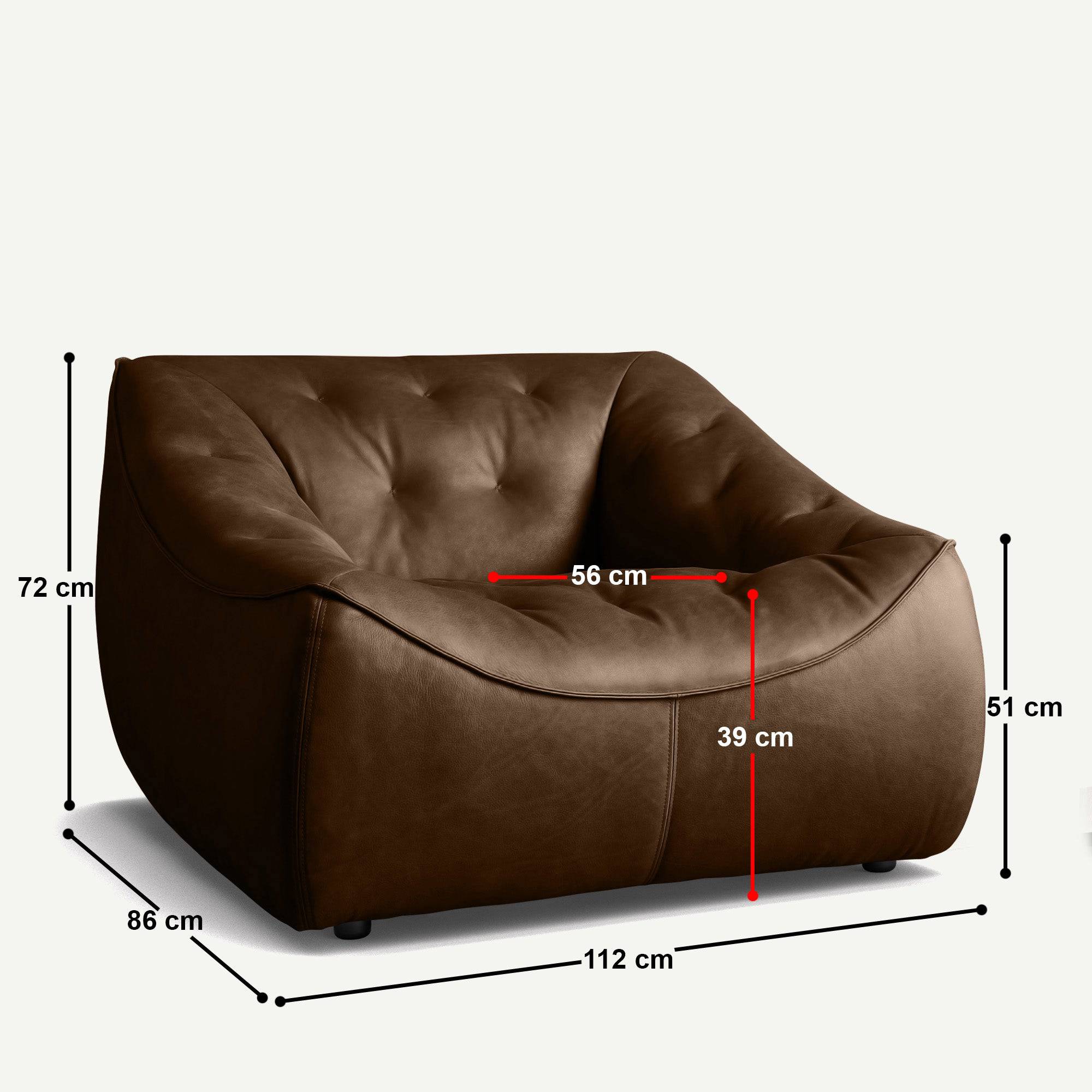 Ana 1 Seater Sofa - 44"