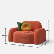 Aurora 1 Seater Sofa - 45"