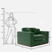 Atlanta 1 Seater Sofa - 53"