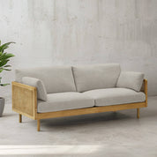 Hughes Rattan 3 Seater Sofa - 78.7"